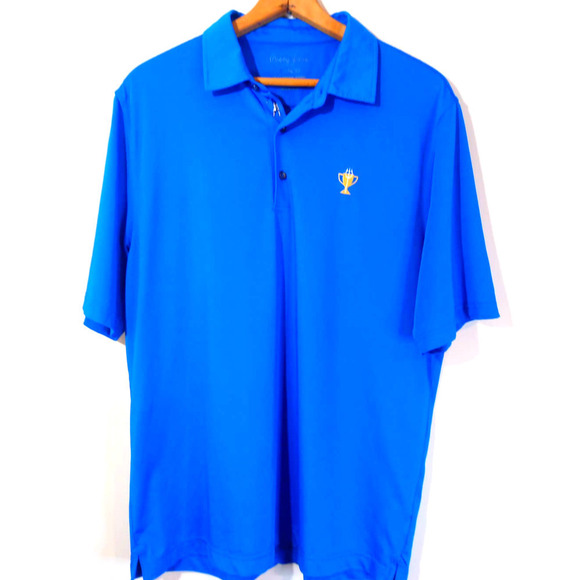Bobby Jones Mens X-H2O XL Blue Dri Tech Golf Polo - Picture 1 of 5